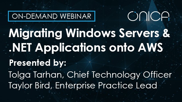 Migrating Windows Server and .NET to AWS