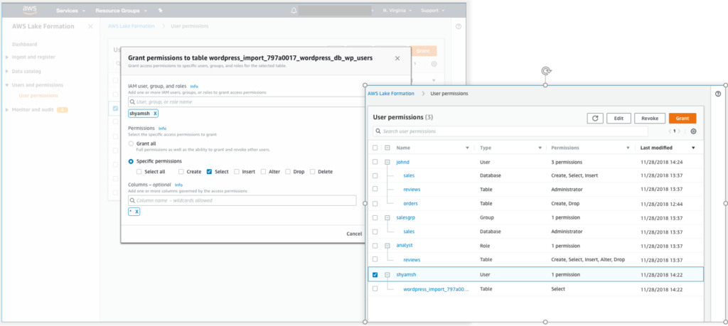 Simplifying Data Lakes with AWS Lake Formation 6